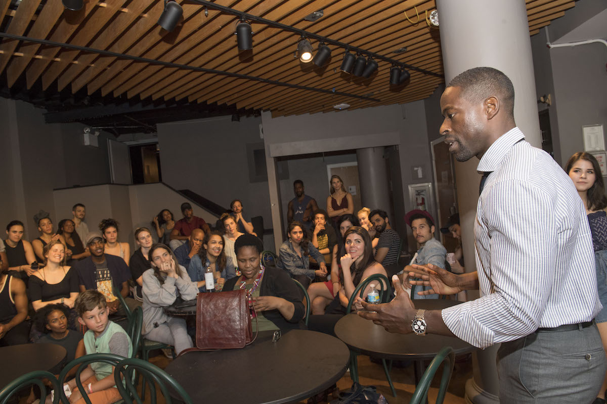 Sterling K. Brown says a few words to the Grad Acting community.
